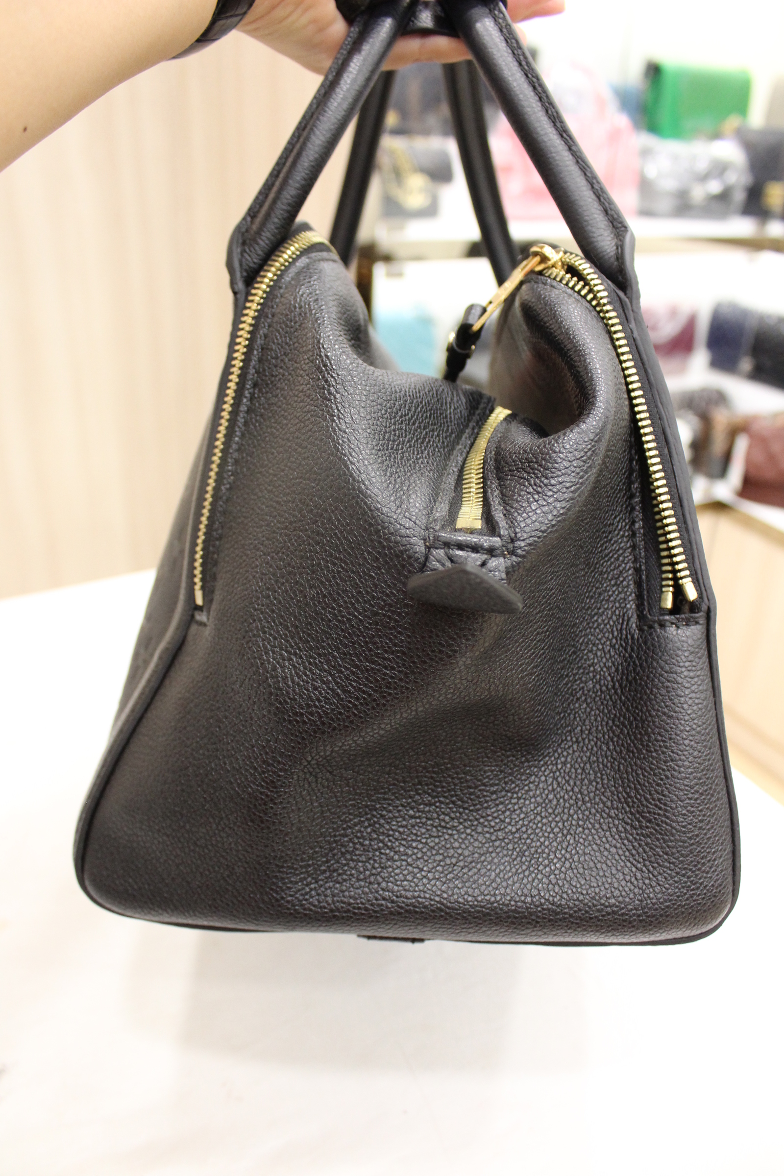 Louis Vuitton Black Monogram Empreinte Leather Marais MM Bag – My Paris Branded Station-Sell ...