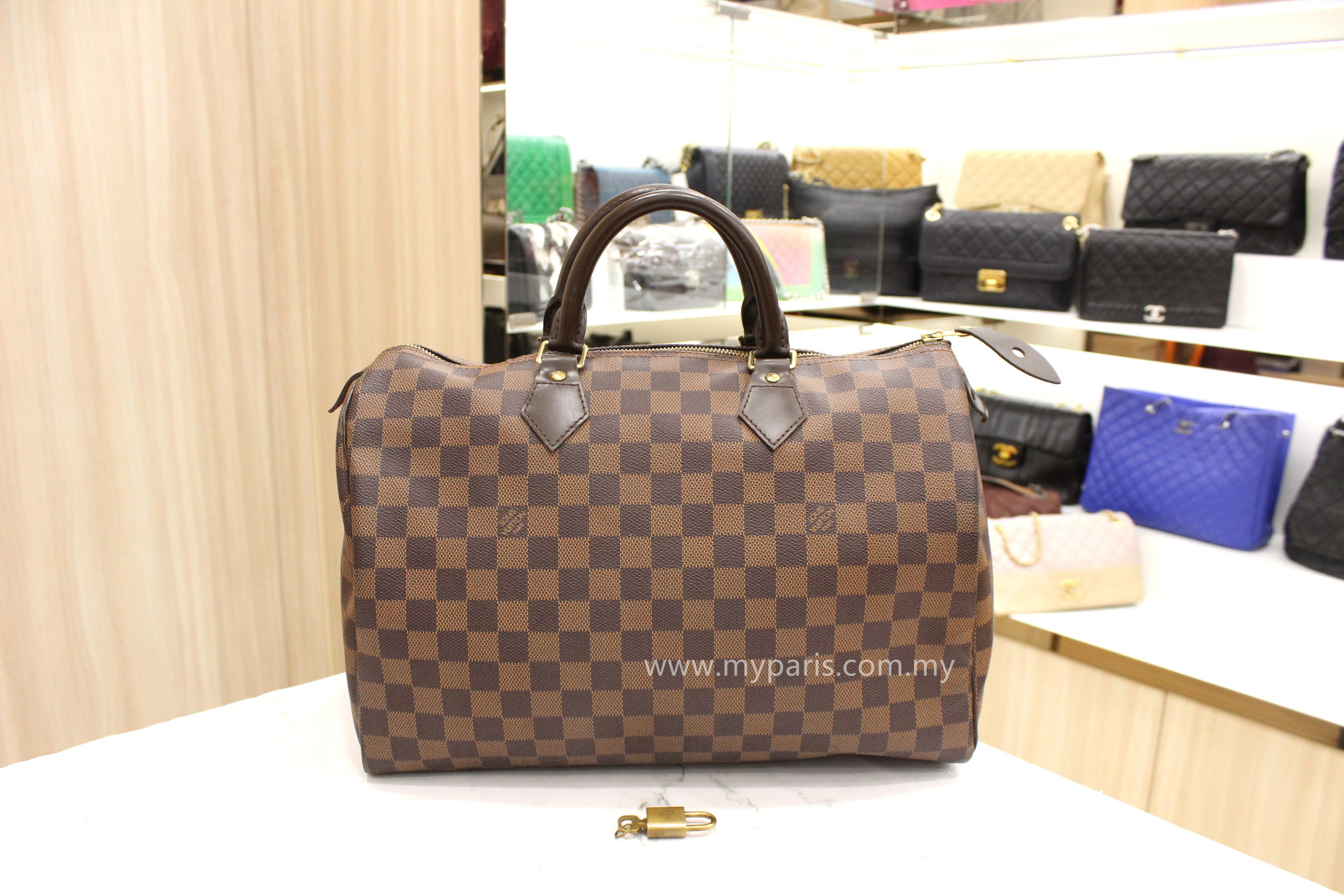 Louis Vuitton Damier Ebene Canvas Speedy 35 – My Paris Branded Station-Sell  Your Bags And Get Instant Cash