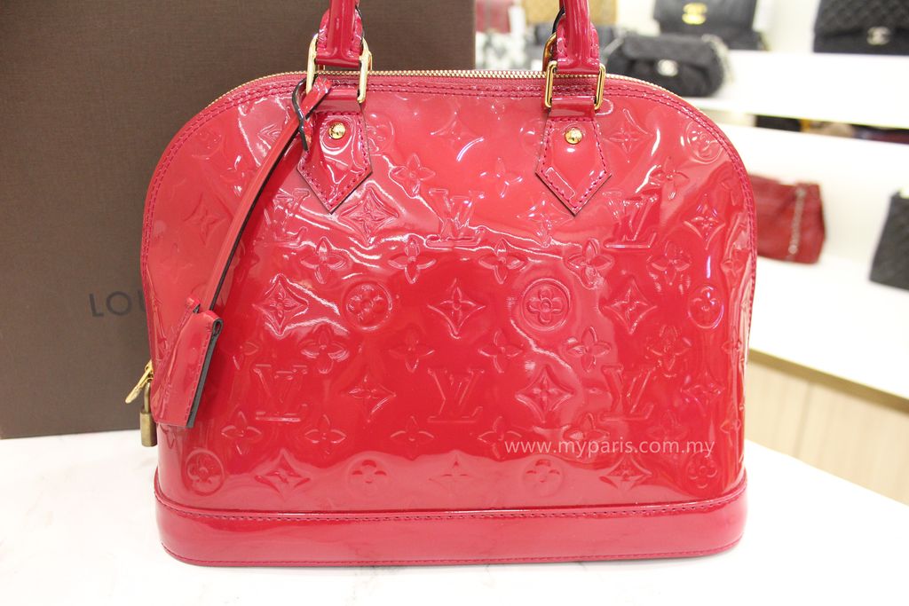 Louis Vuitton Vernis Alma PM Indian Rose