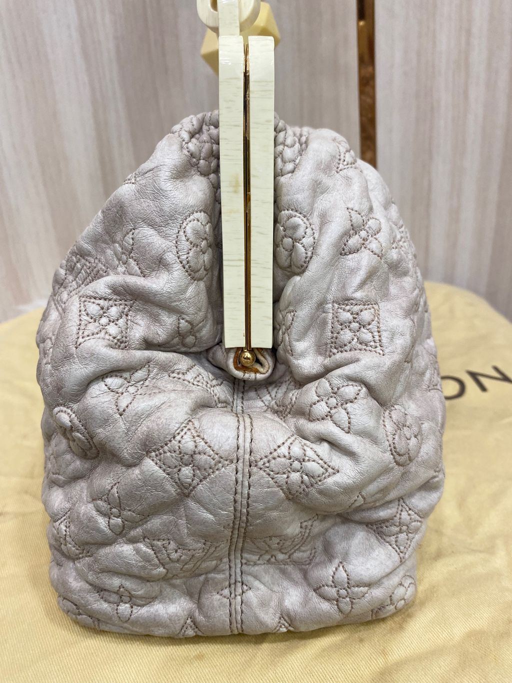 Louis Vuitton, Limited Edition Ecru Monogram Lambskin Ol…