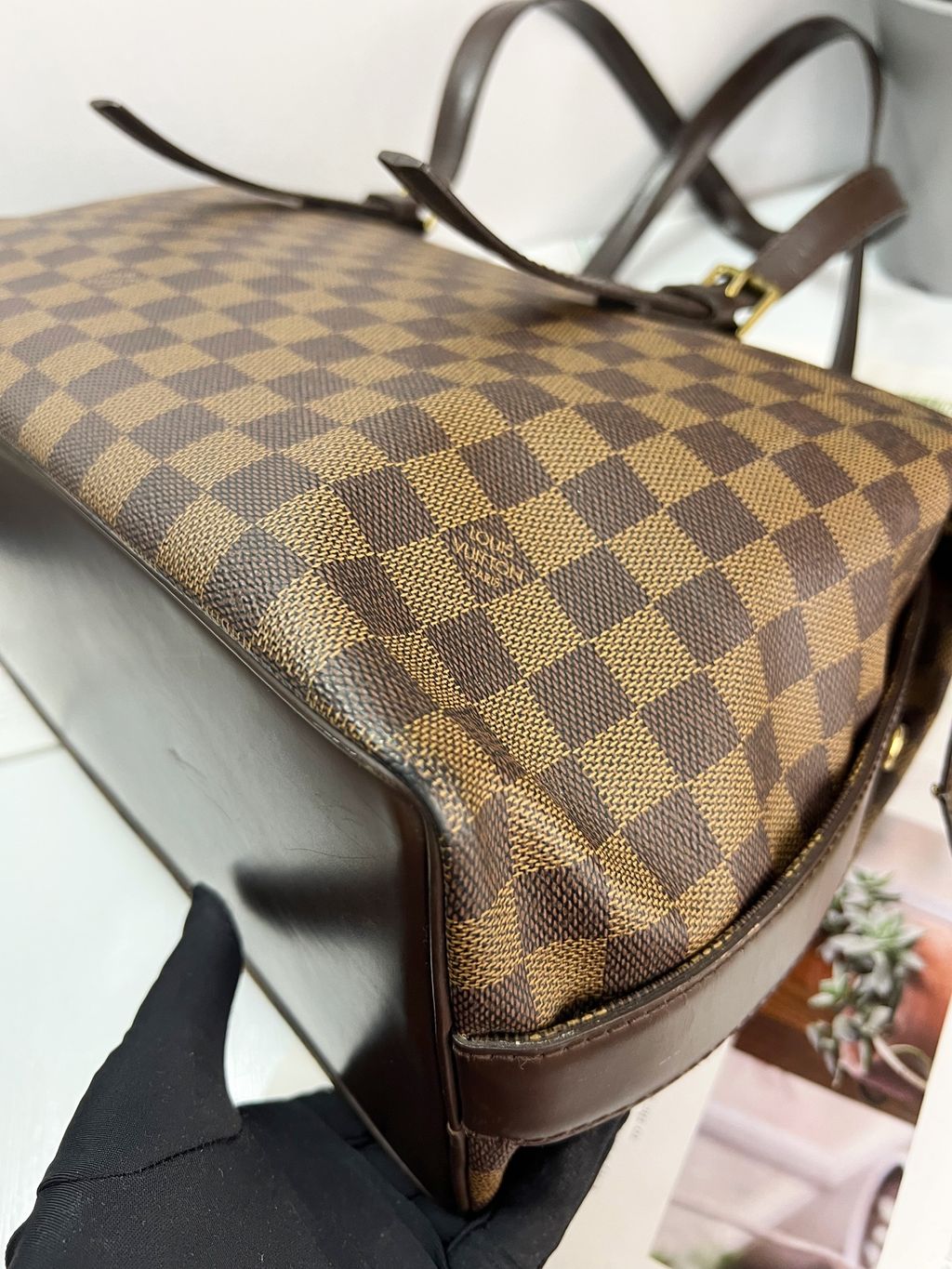 Louis Vuitton Damier Ebene Chelsea Tote Shoulder Bag – Italy Station