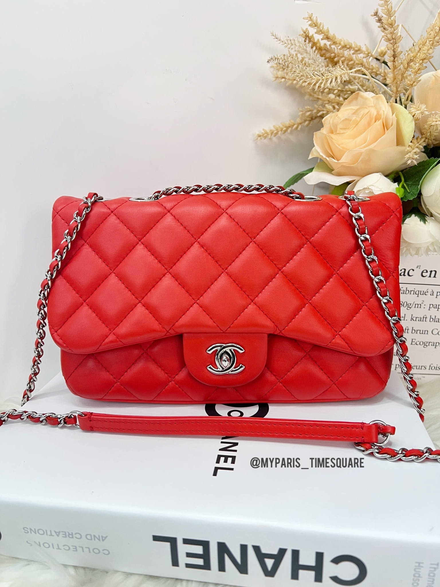 Chanel Orange Red Lambskin 3 Bag Small – My Paris Branded Station-Sell Your  Bags And Get Instant Cash