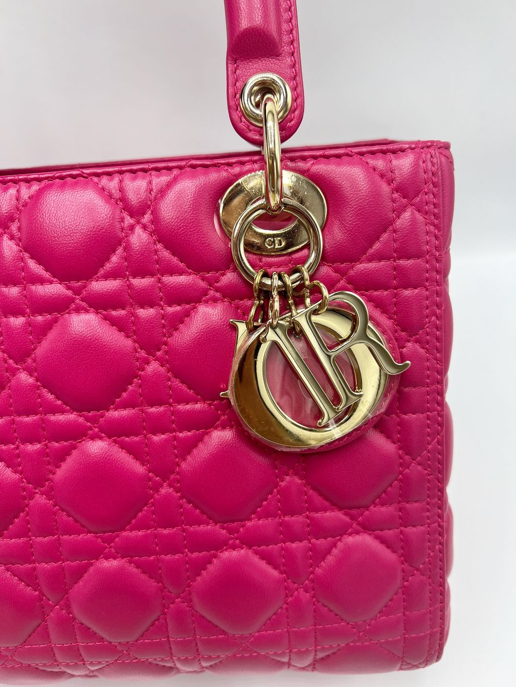 ❌SOLD❌❤️Lady dior fuchsia medium ghw, Luxury, Bags & Wallets on Carousell