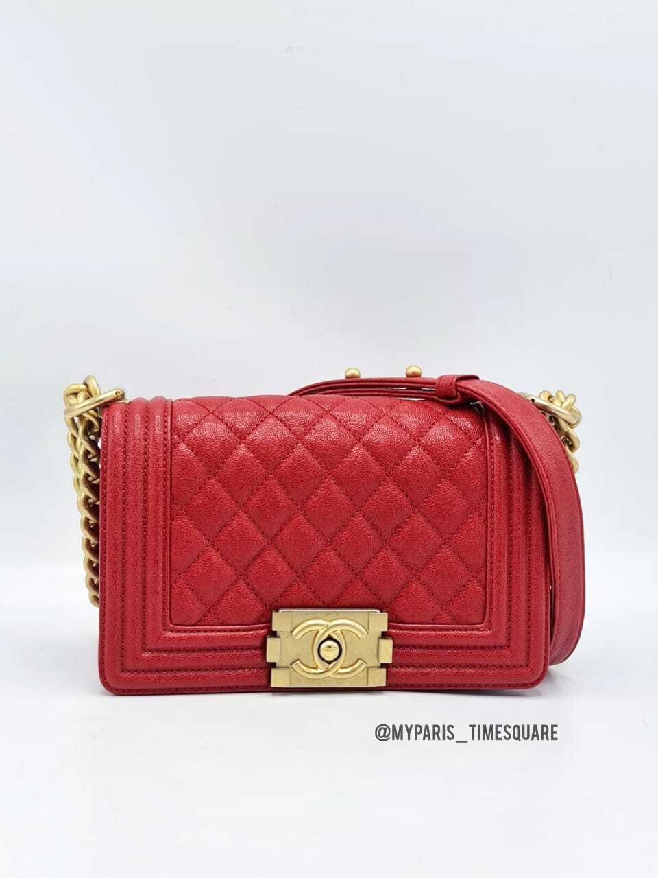 Chanel Red Caviar Leboy Small Gold Hardware – My Paris Branded Station-Sell  Your Bags And Get Instant Cash