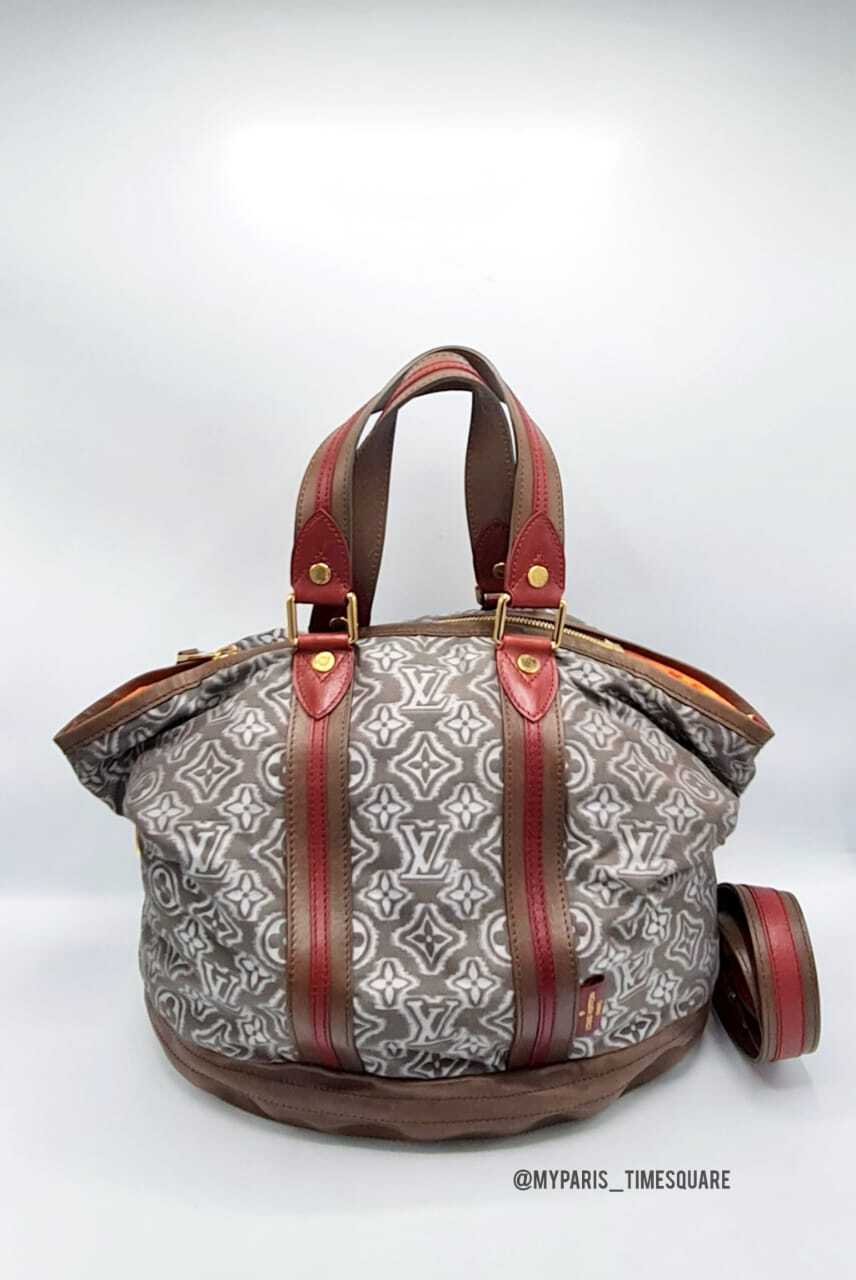 Louis Vuitton Limited Edition Khaki Jacquard Monogram Fabric Aviator Bag