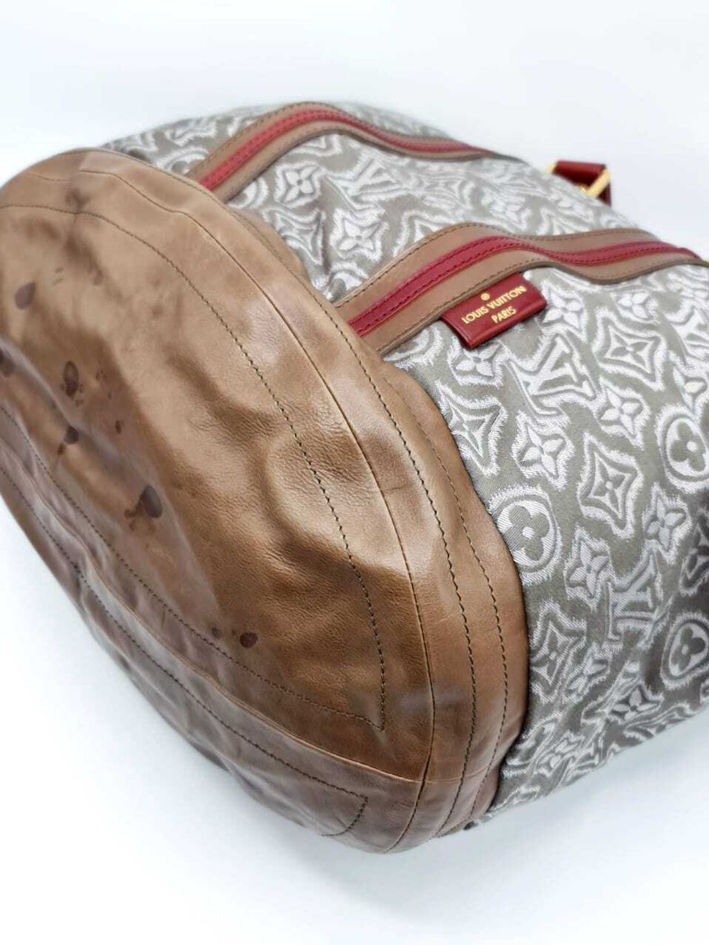 Louis Vuitton Limited Edition Khaki Jacquard Monogram Fabric