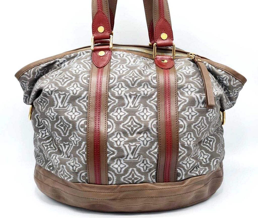 Louis Vuitton Limited Edition Khaki Jacquard Monogram Fabric Aviator Bag -  Yoogi's Closet