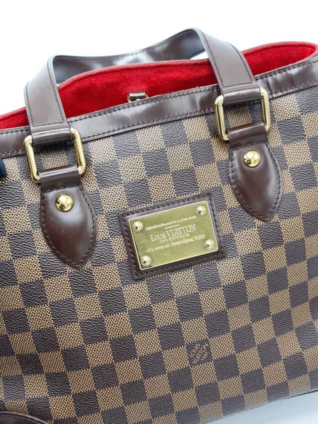 Louis Vuitton Damier Ebene Hampstead PM Brown Cloth ref.961979 - Joli Closet