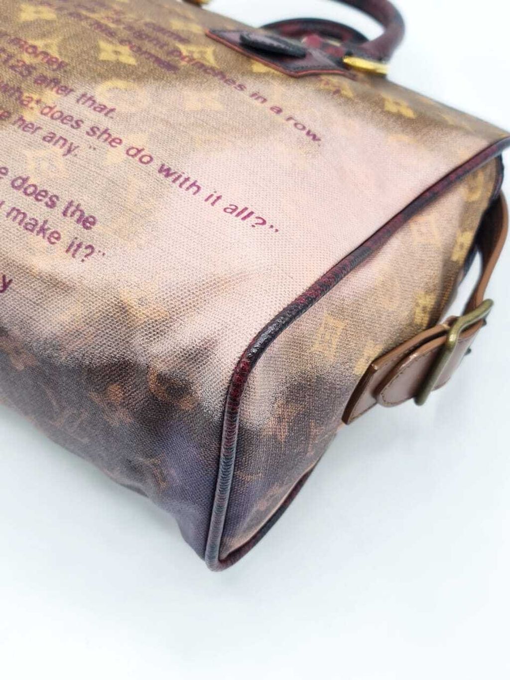 LIMITED EDITION Louis Vuitton Monogram Richard Prince’s “Heartbreak Jokes”  Bag