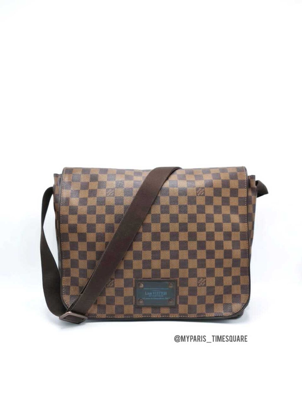 Louis Vuitton Brooklyn GM Damier Ebene Shoulder Bag Brown