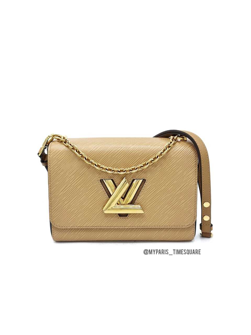 Authentic Louis Vuitton Camel Epi Leather Twist MM Bag for Sale in