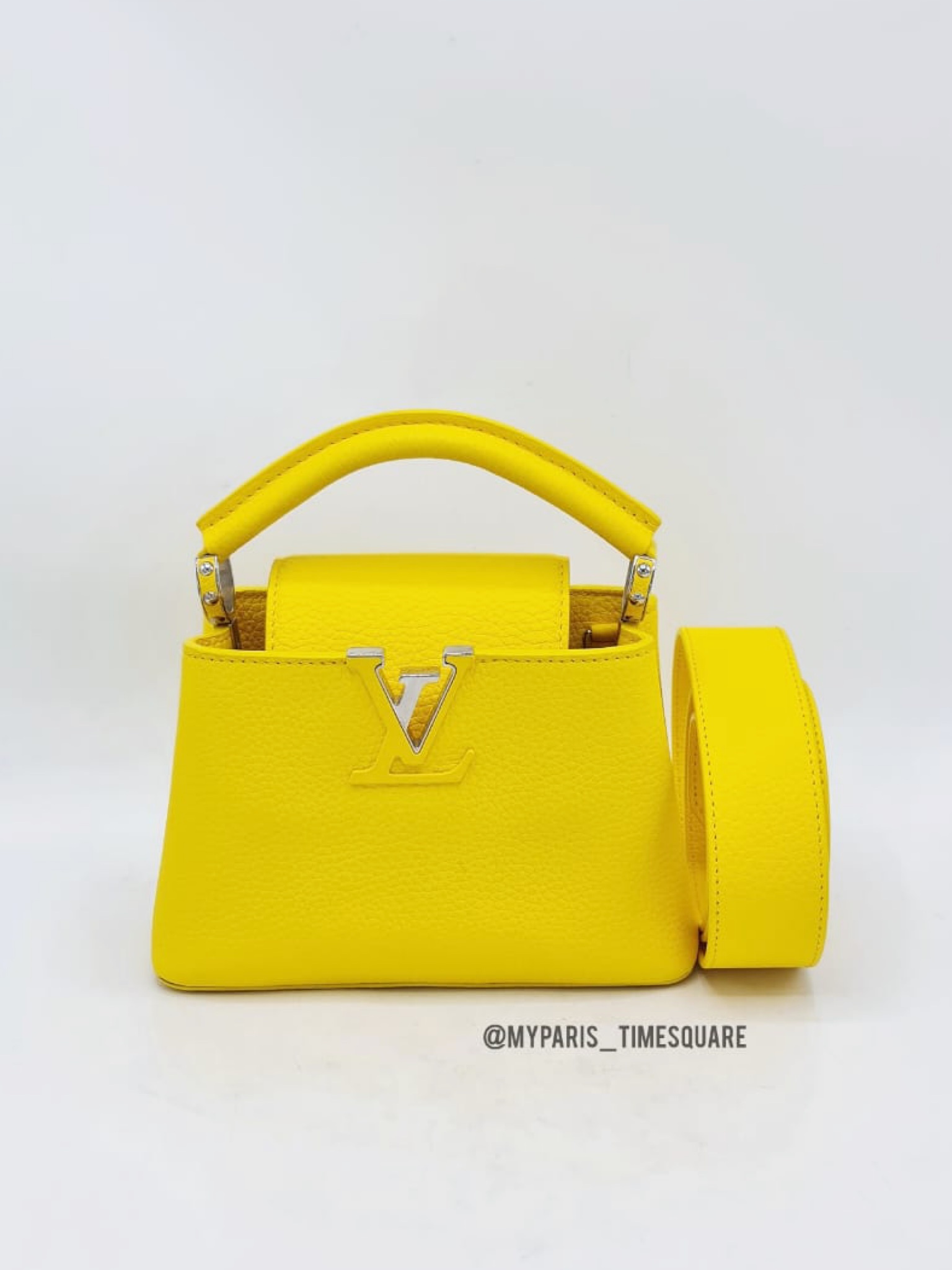 Louis Vuitton Taurillon Mini Capucines Yellow