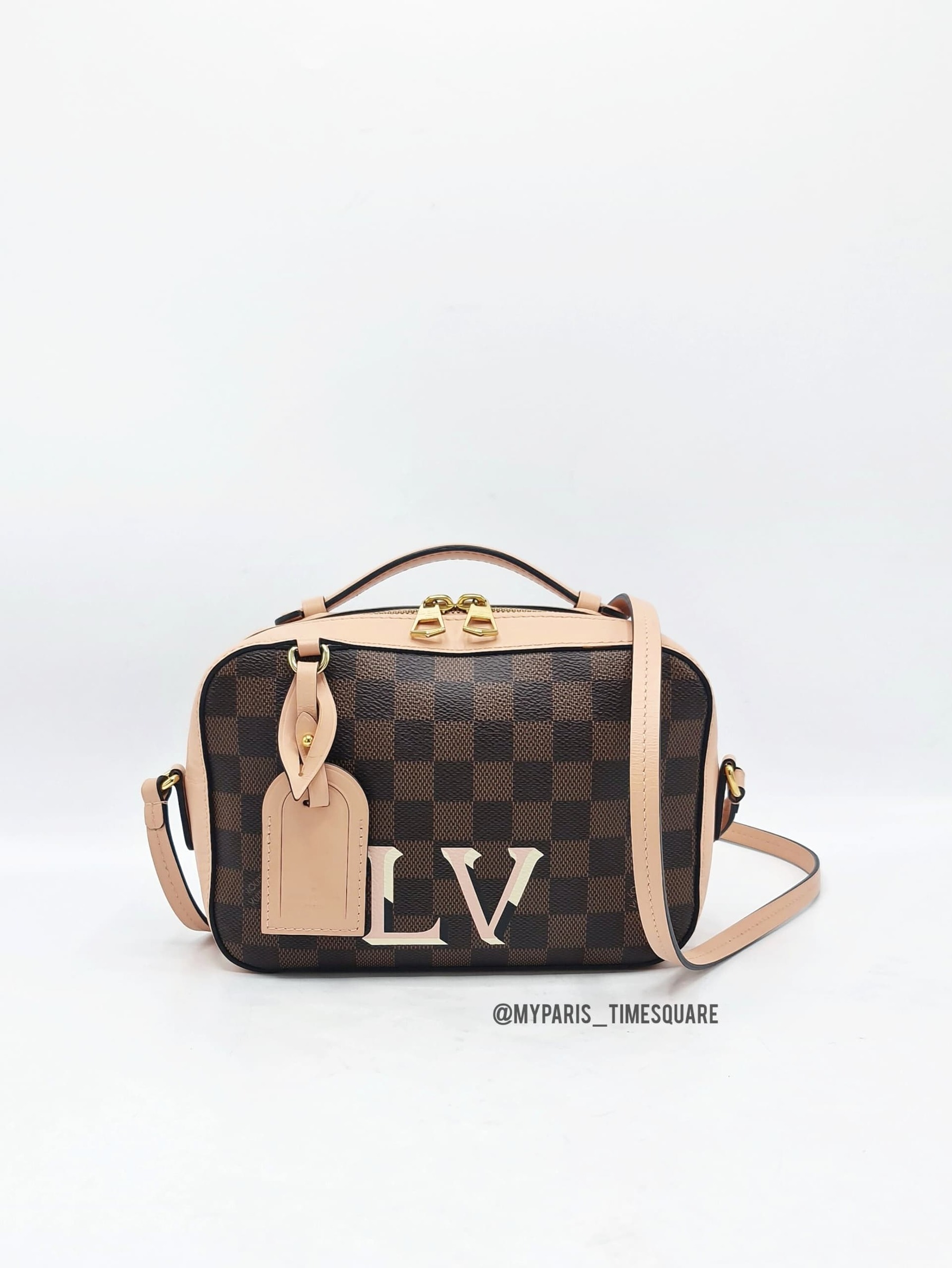 Louis Vuitton Damier Ebene Canvas Santa Monica Small Crossbody Bag