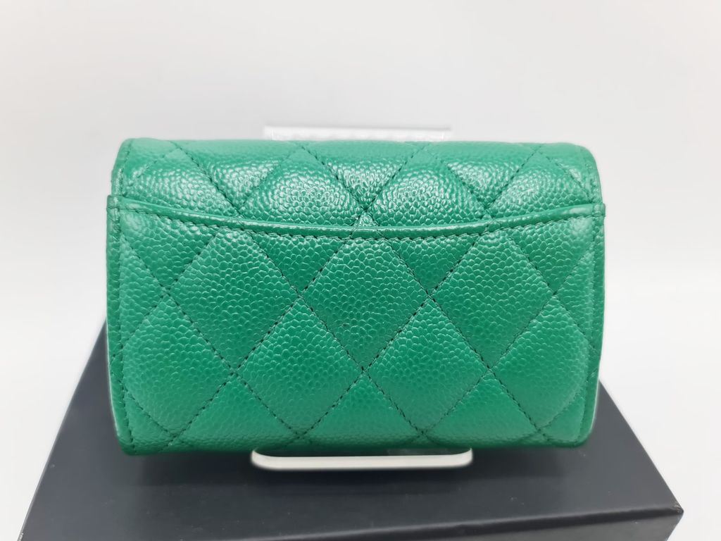 Chanel Green Caviar Classic Card Holder My Paris Branded StationSell Your Bags And Get