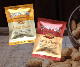 Grmpy Bar Snack Bars (new flavours) in Cocoa Peanut and Peanut Crunch.png