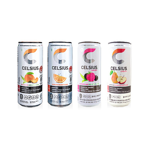 Celsius Live Fit Energy Drink 4 pk - Raspberry Açai Green Tea