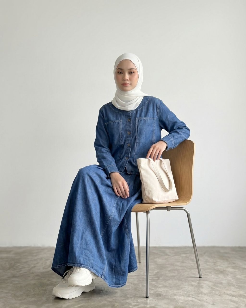 haura-wear-herra-dress-lengan panjang-dress labuh-baju labuh-knit-tunic-kaftan-midi-dress-blouse-shirt-long-sleeve-baju-muslimah-baju-perempuan-shirt-blouse-baju (4)