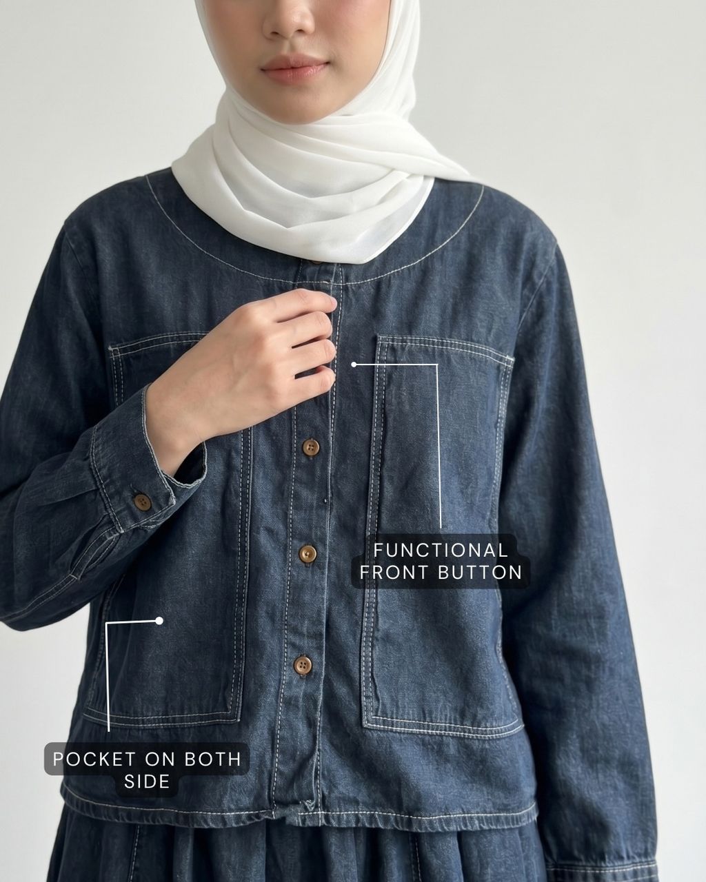 haura-wear-herra-dress-lengan panjang-dress labuh-baju labuh-knit-tunic-kaftan-midi-dress-blouse-shirt-long-sleeve-baju-muslimah-baju-perempuan-shirt-blouse-baju (5)