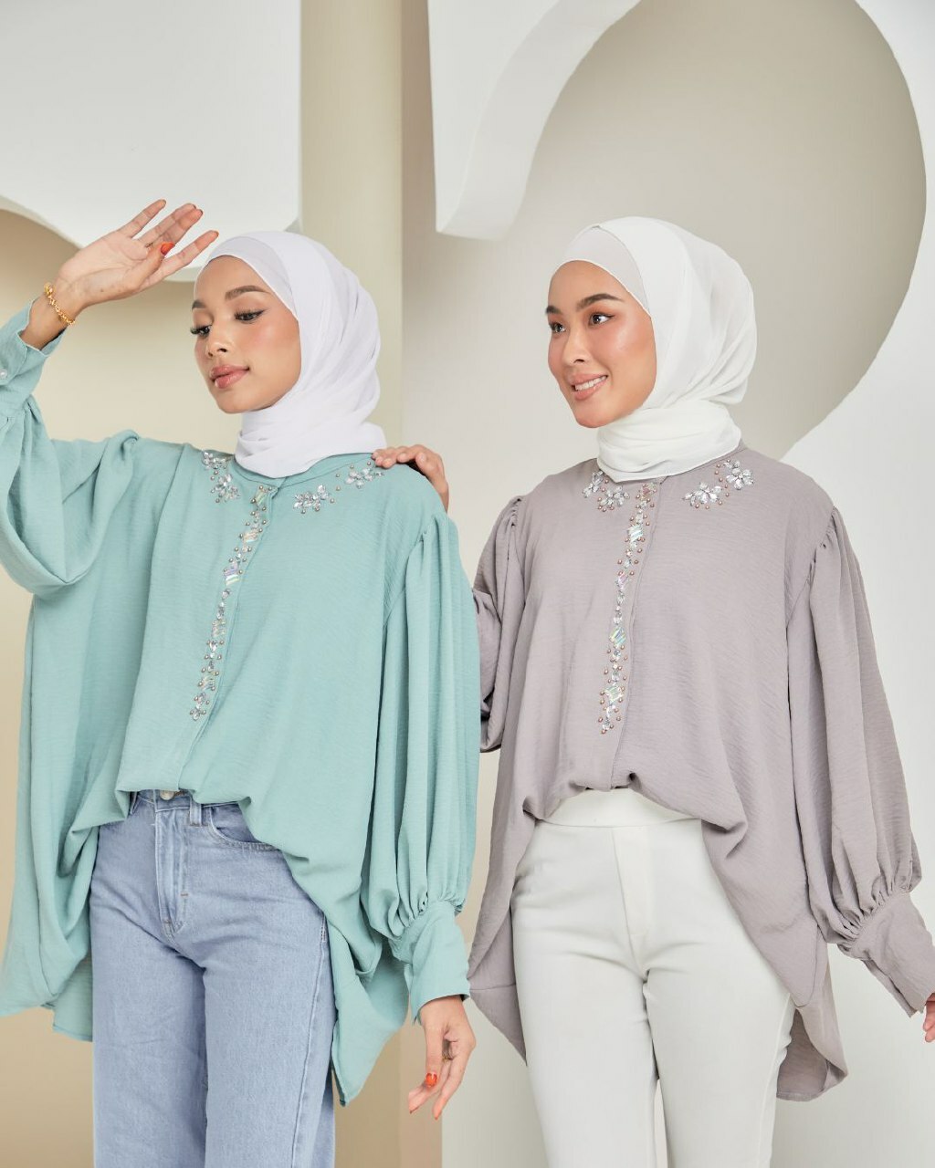 haura-wear-serene-kaftan-midi-dress-blouse-shirt-long-sleeve-baju-muslimah-baju-perempuan-shirt-blouse-baju (2)