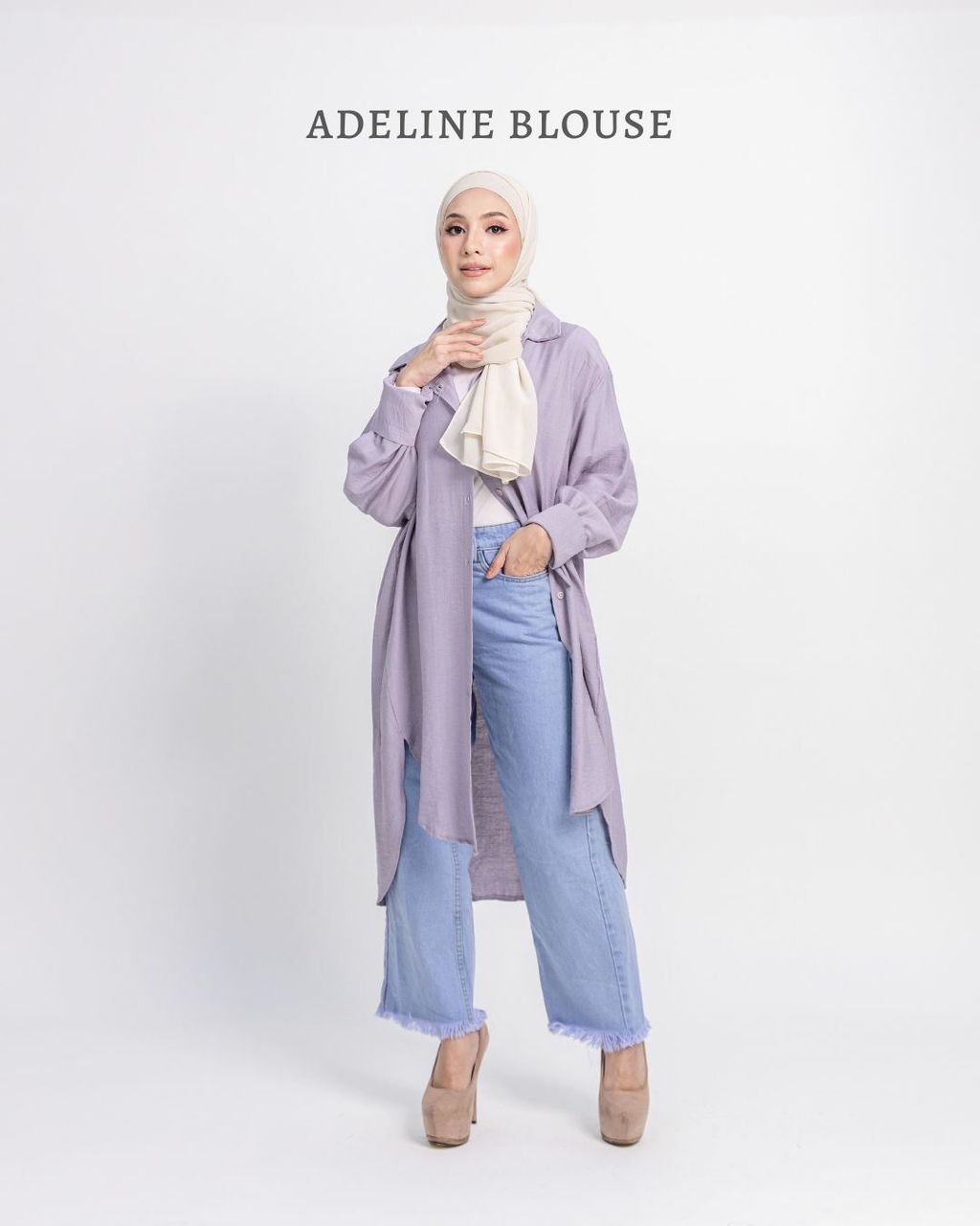 haura-wear-adeline-kemeja-lengan panjang-kemeja labuh-baju labuh-tunic-kaftan-midi-dress-blouse-shirt-long-sleeve-baju-muslimah-baju-perempuan-shirt-blouse-baju (7)