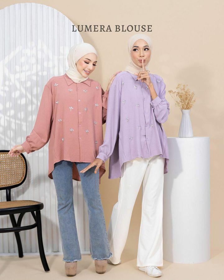 haura-wear-lumera-kemeja-lengan panjang-kemeja labuh-baju labuh-tunic-kaftan-midi-dress-blouse-shirt-long-sleeve-baju-muslimah-baju-perempuan-shirt-blouse-baju (1)
