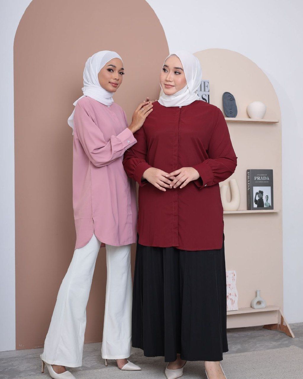 haura-wear-casey-kemeja-lengan panjang-kemeja labuh-baju labuh-tunic-kaftan-midi-dress-blouse-shirt-long-sleeve-baju-muslimah-baju-perempuan-shirt-blouse-baju (3)