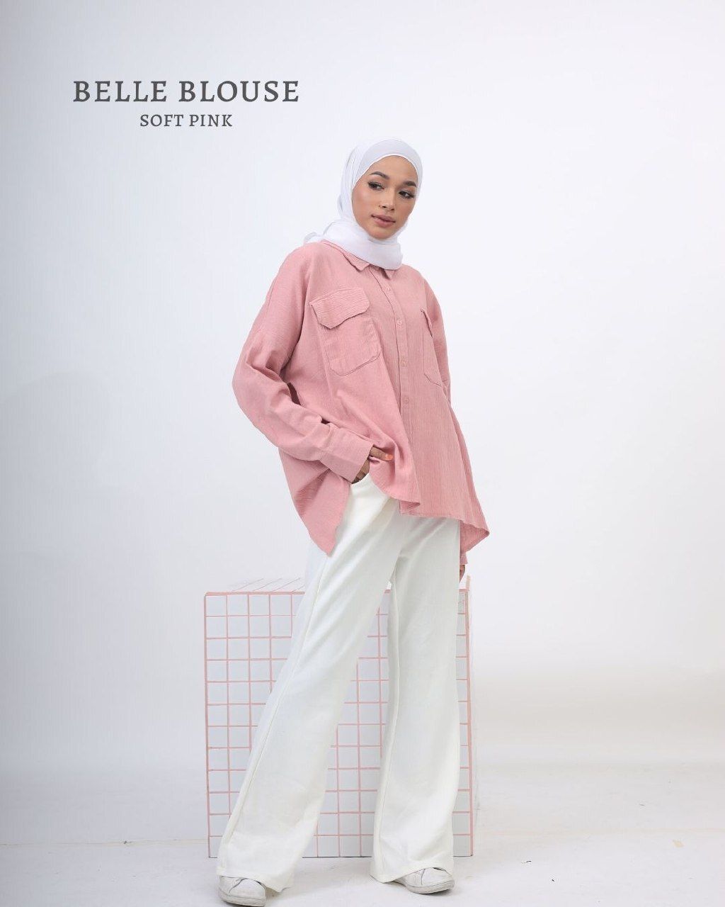 haura-wear-belle-kemeja-lengan panjang-kemeja labuh-baju labuh-tunic-kaftan-midi-dress-blouse-shirt-long-sleeve-baju-muslimah-baju-perempuan-shirt-blouse-baju (6)