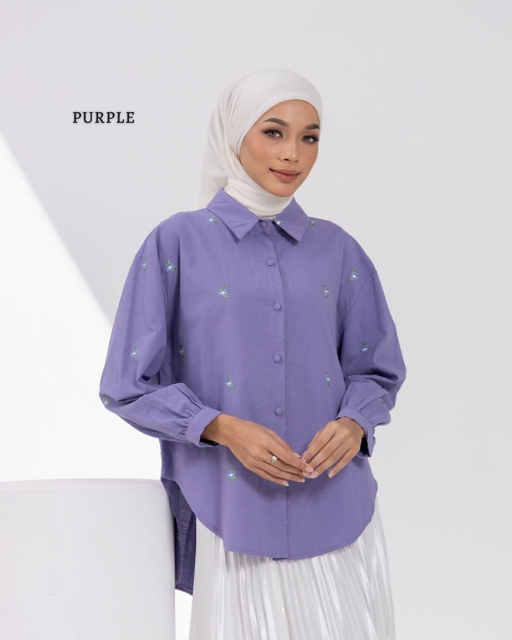 haura-wear-scarlett-kemeja-lengan panjang-kemeja labuh-baju labuh-tunic-kaftan-midi-dress-blouse-shirt-long-sleeve-baju-muslimah-baju-perempuan-shirt-blouse-baju (1)