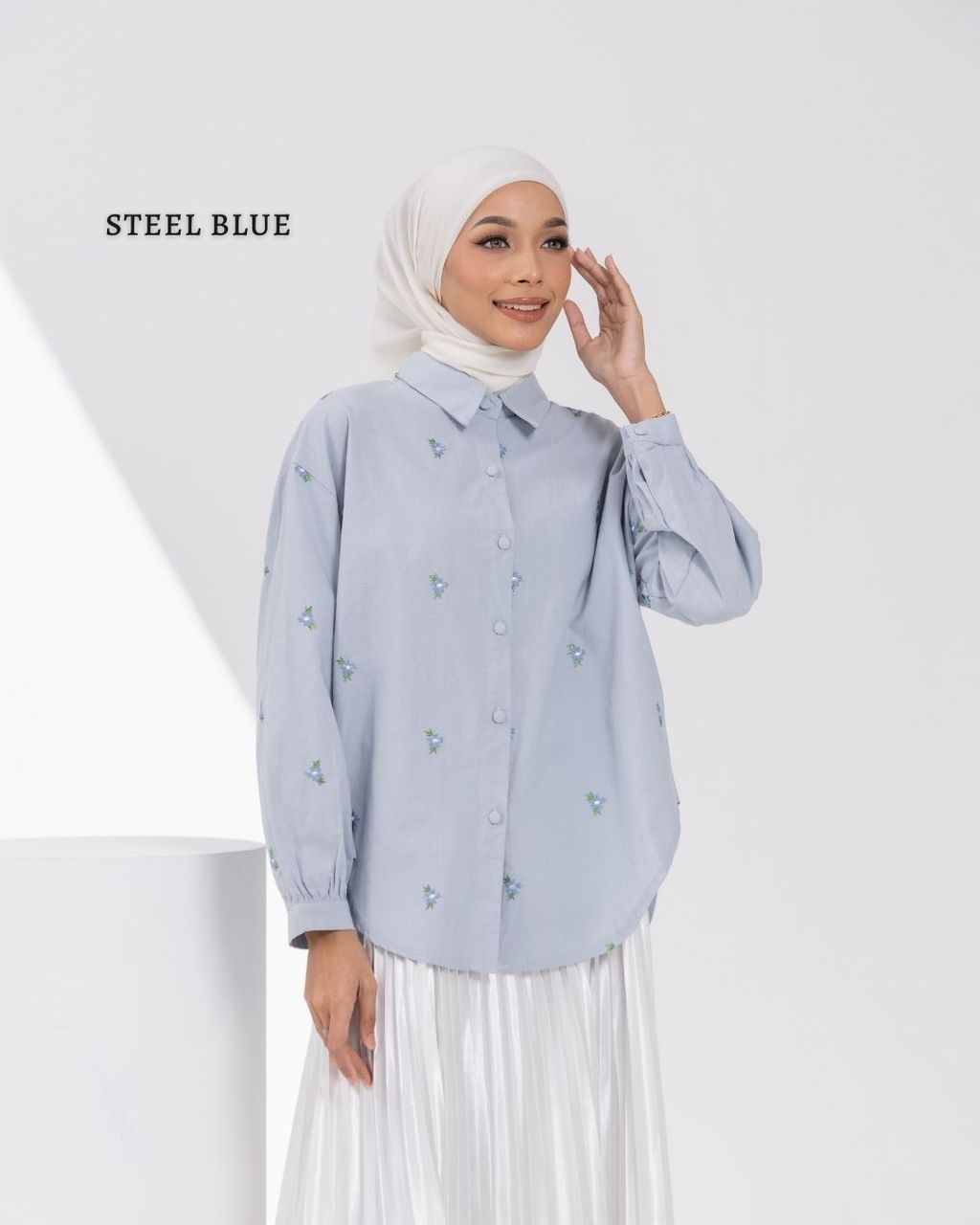 haura-wear-scarlett-kemeja-lengan panjang-kemeja labuh-baju labuh-tunic-kaftan-midi-dress-blouse-shirt-long-sleeve-baju-muslimah-baju-perempuan-shirt-blouse-baju (4)