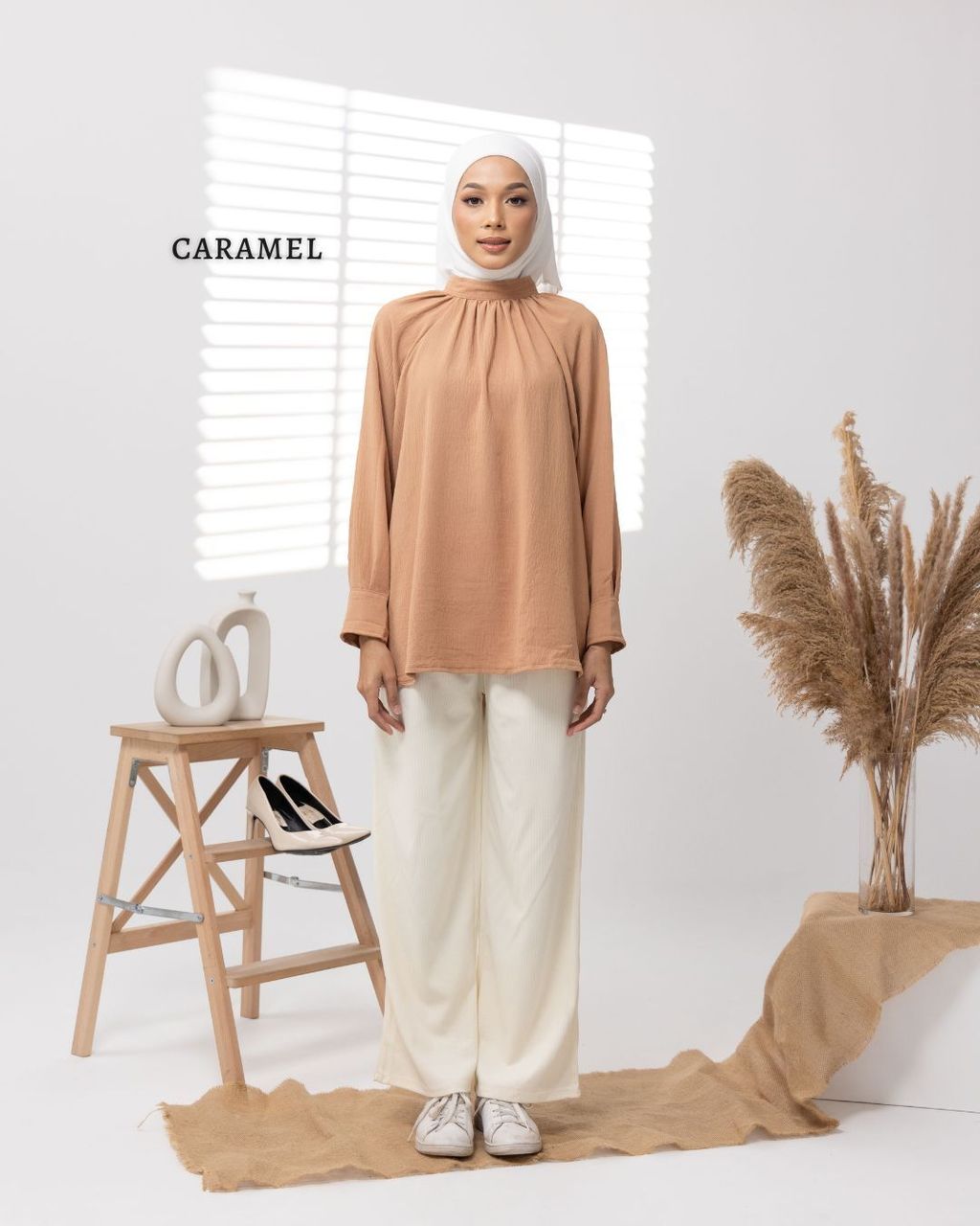 haura-wear-gwen-kemeja-lengan panjang-kemeja labuh-baju labuh-tunic-kaftan-midi-dress-blouse-shirt-long-sleeve-baju-muslimah-baju-perempuan-shirt-blouse-baju (10)