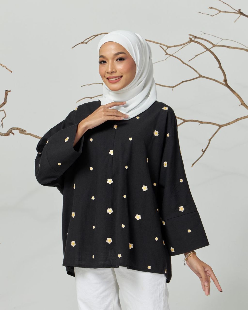 haura-wear-kallie-blouse-lengan panjang-kemeja labuh-baju labuh-tunic-kaftan-midi-dress-blouse-shirt-long-sleeve-baju-muslimah-baju-perempuan-shirt-blouse-baju (23)