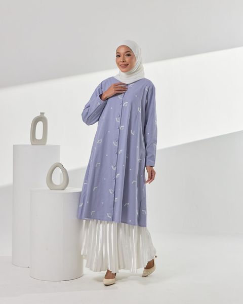 haura-wear-esma-dress-lengan panjang-kemeja labuh-baju labuh-tunic-kaftan-midi-dress-blouse-shirt-long-sleeve-baju-muslimah-baju-perempuan-shirt-blouse-baju (6)