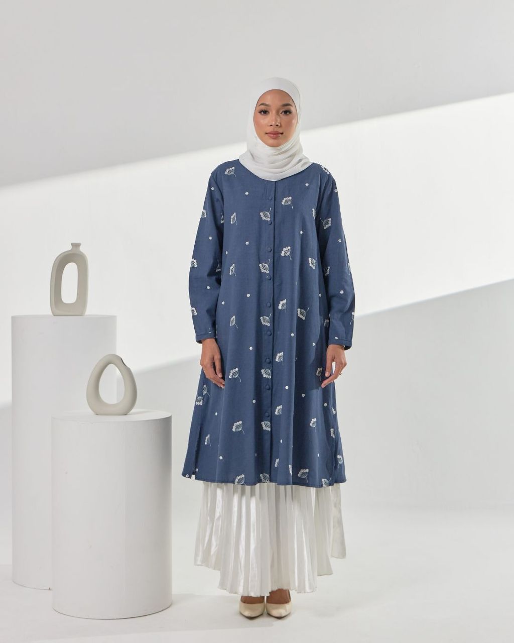 haura-wear-esma-dress-lengan panjang-kemeja labuh-baju labuh-tunic-kaftan-midi-dress-blouse-shirt-long-sleeve-baju-muslimah-baju-perempuan-shirt-blouse-baju (4)