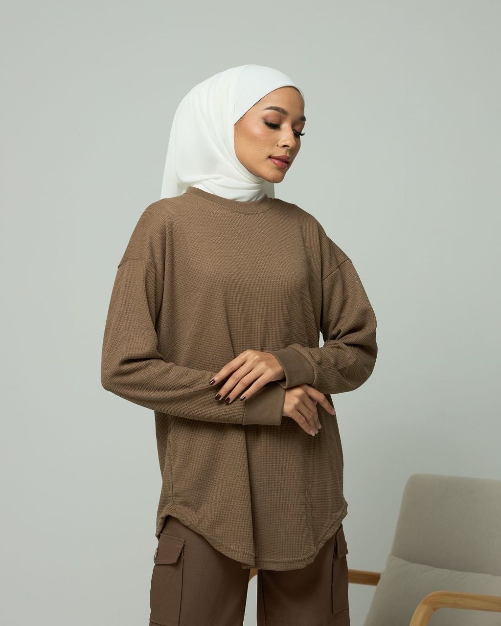 haura-wear-miela-blouse-lengan panjang-kemeja labuh-baju labuh-tunic-kaftan-midi-dress-blouse-shirt-long-sleeve-baju-muslimah-baju-perempuan-shirt-blouse-baju (15)