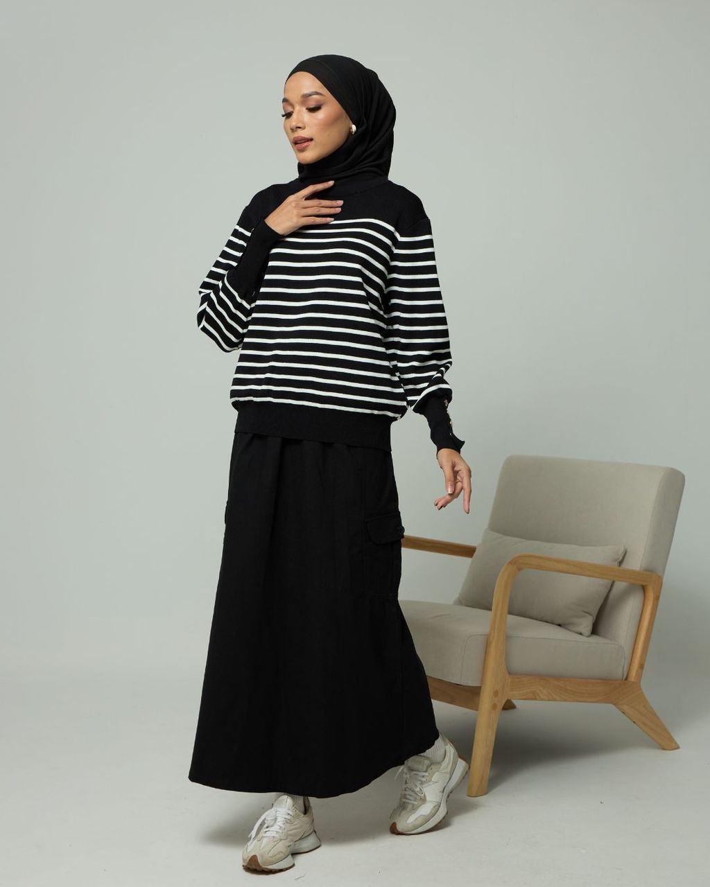 haura-wear-della-blouse-lengan panjang-kemeja labuh-baju labuh-tunic-kaftan-midi-dress-blouse-shirt-long-sleeve-baju-muslimah-baju-perempuan-shirt-blouse-baju (4)