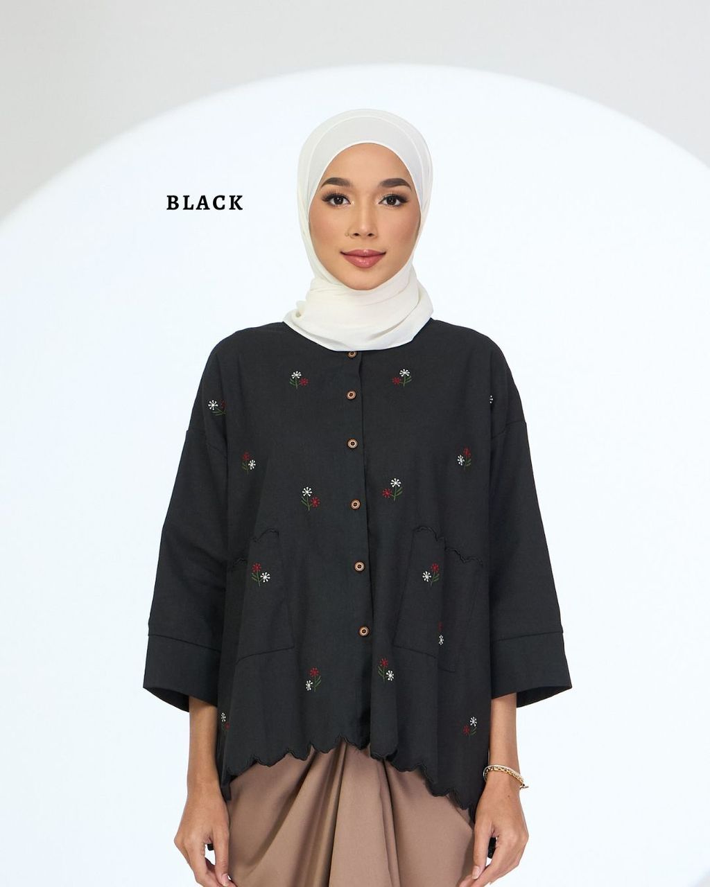 haura-wear-leia-blouse-lengan panjang-kemeja labuh-baju labuh-tunic-kaftan-midi-dress-blouse-shirt-long-sleeve-baju-muslimah-baju-perempuan-shirt-blouse-baju (5)