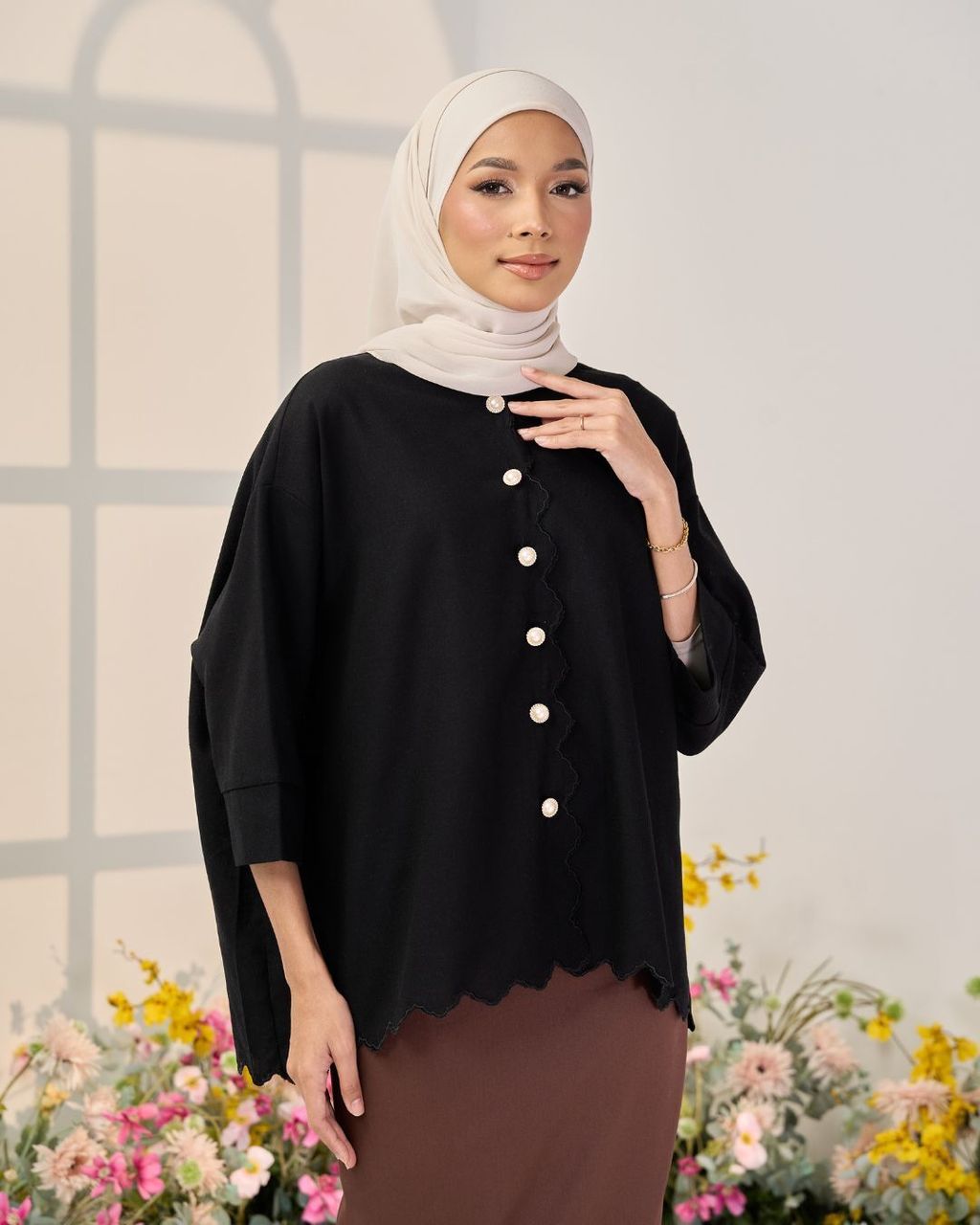 haura-wear-esra-blouse-lengan panjang-kemeja labuh-baju labuh-tunic-kaftan-midi-dress-blouse-shirt-long-sleeve-baju-muslimah-baju-perempuan-shirt-blouse-baju (12)