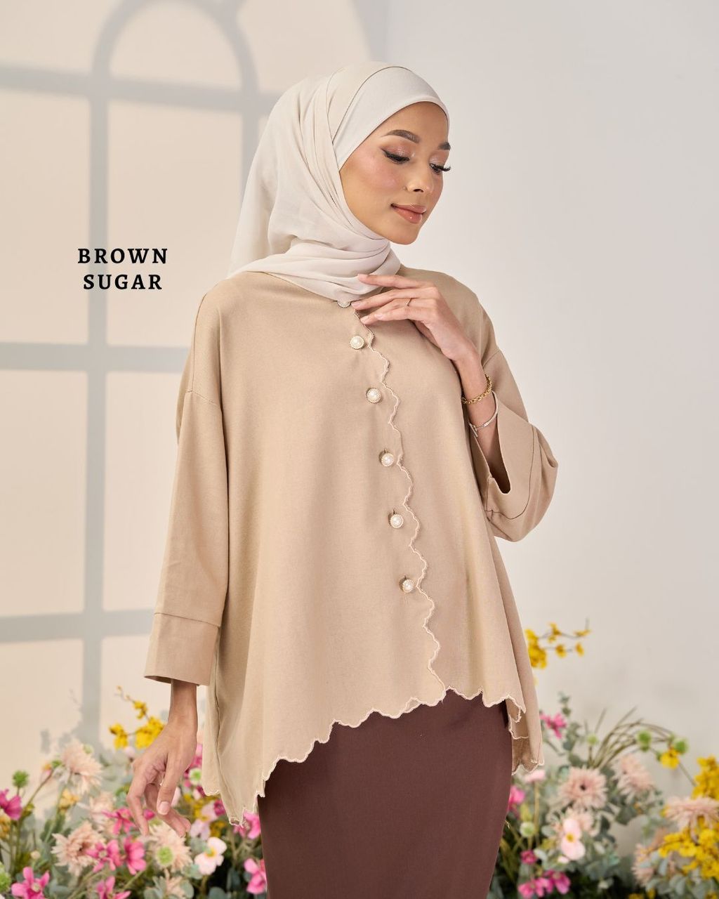 haura-wear-esra-blouse-lengan panjang-kemeja labuh-baju labuh-tunic-kaftan-midi-dress-blouse-shirt-long-sleeve-baju-muslimah-baju-perempuan-shirt-blouse-baju (1)