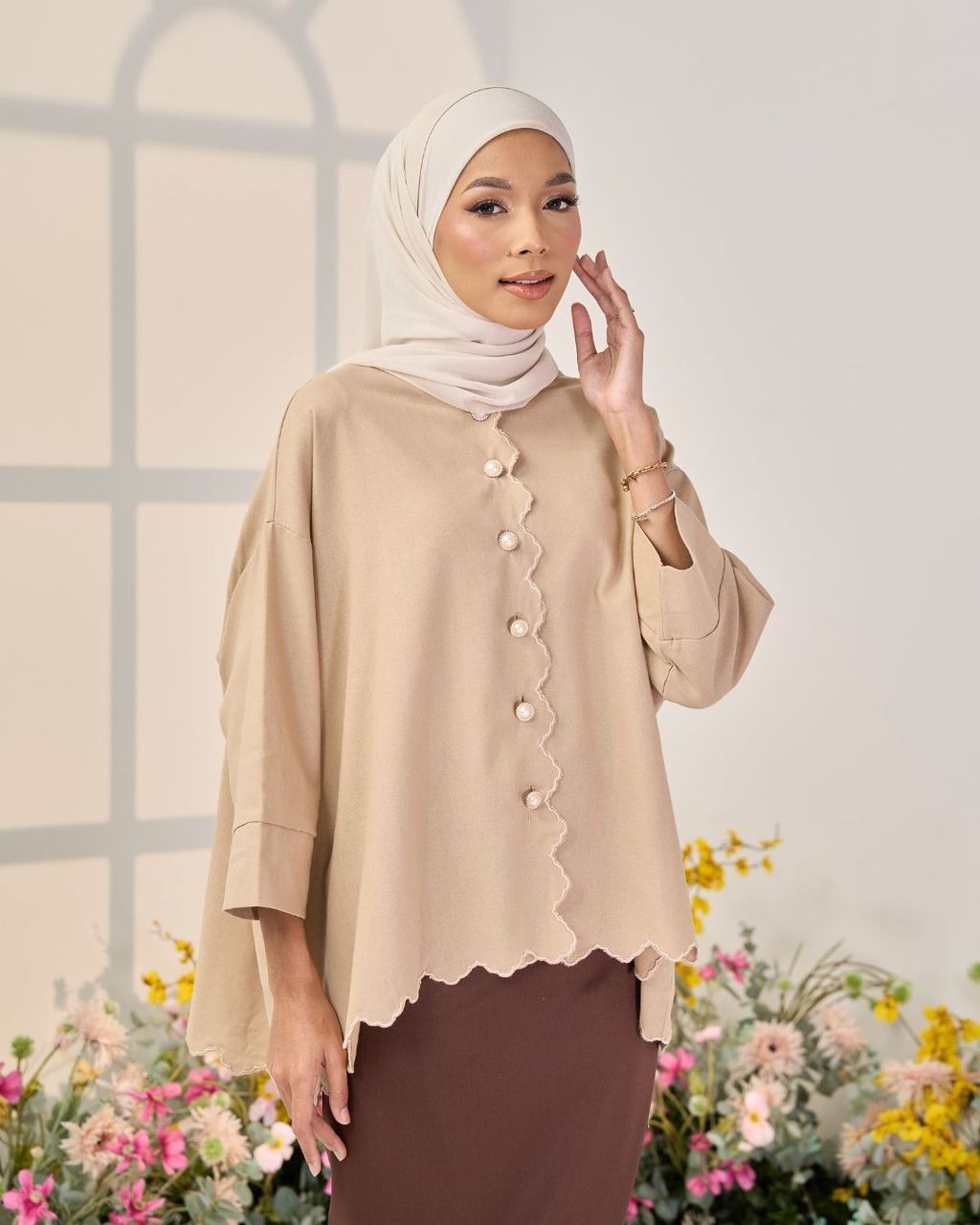 haura-wear-esra-blouse-lengan panjang-kemeja labuh-baju labuh-tunic-kaftan-midi-dress-blouse-shirt-long-sleeve-baju-muslimah-baju-perempuan-shirt-blouse-baju (3)