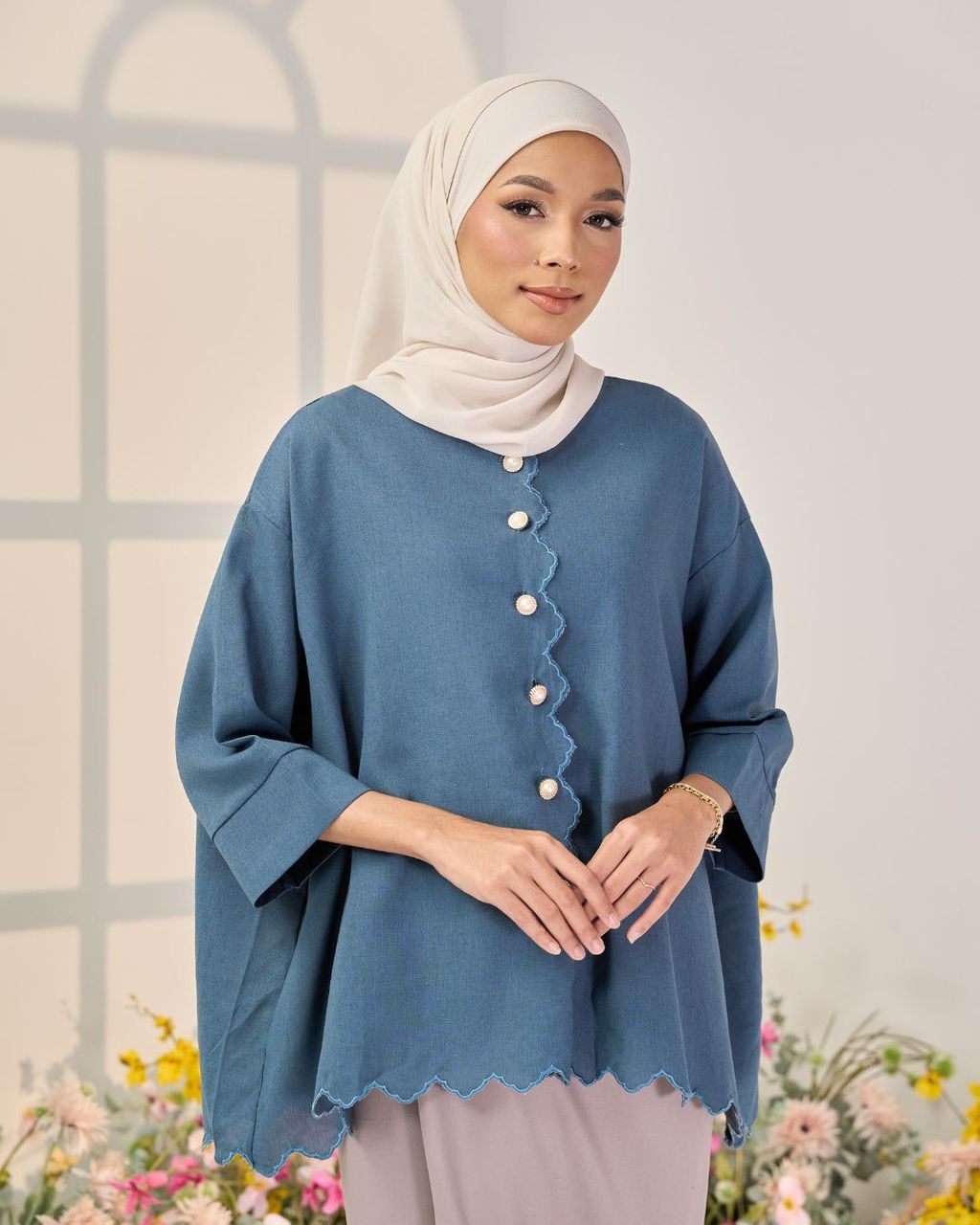 haura-wear-esra-blouse-lengan panjang-kemeja labuh-baju labuh-tunic-kaftan-midi-dress-blouse-shirt-long-sleeve-baju-muslimah-baju-perempuan-shirt-blouse-baju (15)