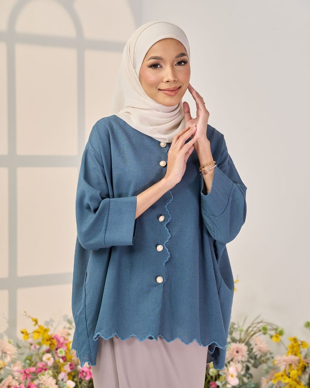 haura-wear-esra-blouse-lengan panjang-kemeja labuh-baju labuh-tunic-kaftan-midi-dress-blouse-shirt-long-sleeve-baju-muslimah-baju-perempuan-shirt-blouse-baju (16)