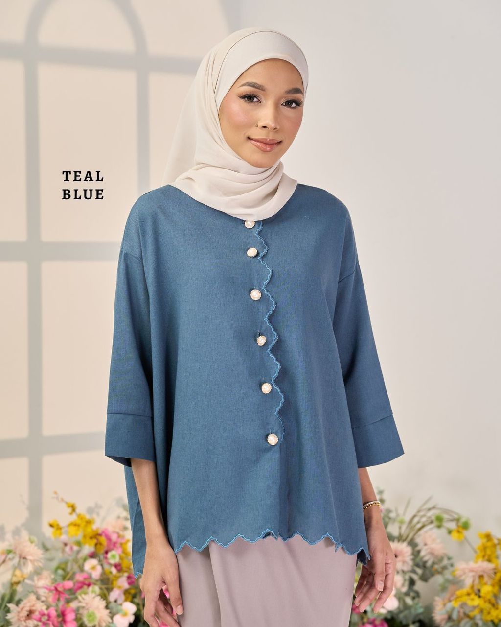 haura-wear-esra-blouse-lengan panjang-kemeja labuh-baju labuh-tunic-kaftan-midi-dress-blouse-shirt-long-sleeve-baju-muslimah-baju-perempuan-shirt-blouse-baju (14)