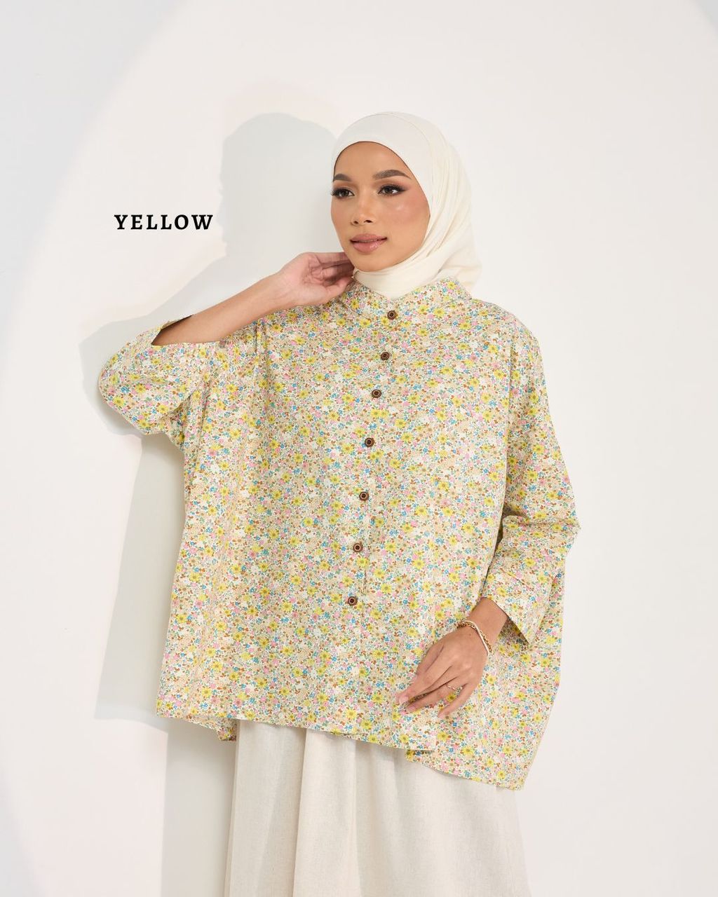 haura-wear-lucy-blouse-lengan panjang-kemeja labuh-baju labuh-tunic-kaftan-midi-dress-blouse-shirt-long-sleeve-baju-muslimah-baju-perempuan-shirt-blouse-baju (1)