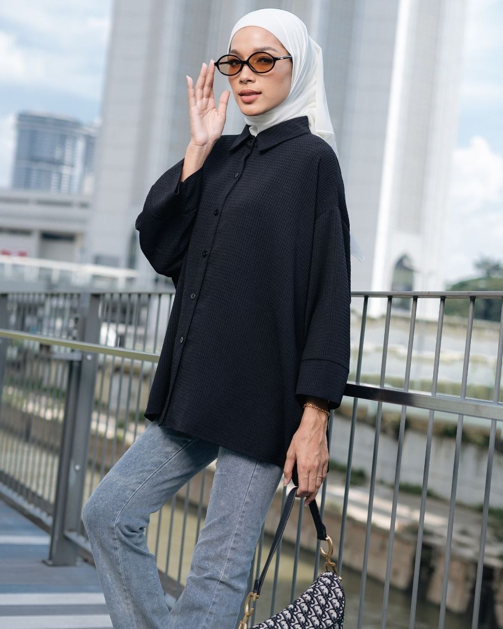 haura-wear-deeny-blouse-lengan panjang-kemeja labuh-baju labuh-tunic-kaftan-midi-dress-blouse-shirt-long-sleeve-baju-muslimah-baju-perempuan-shirt-blouse-baju (9)