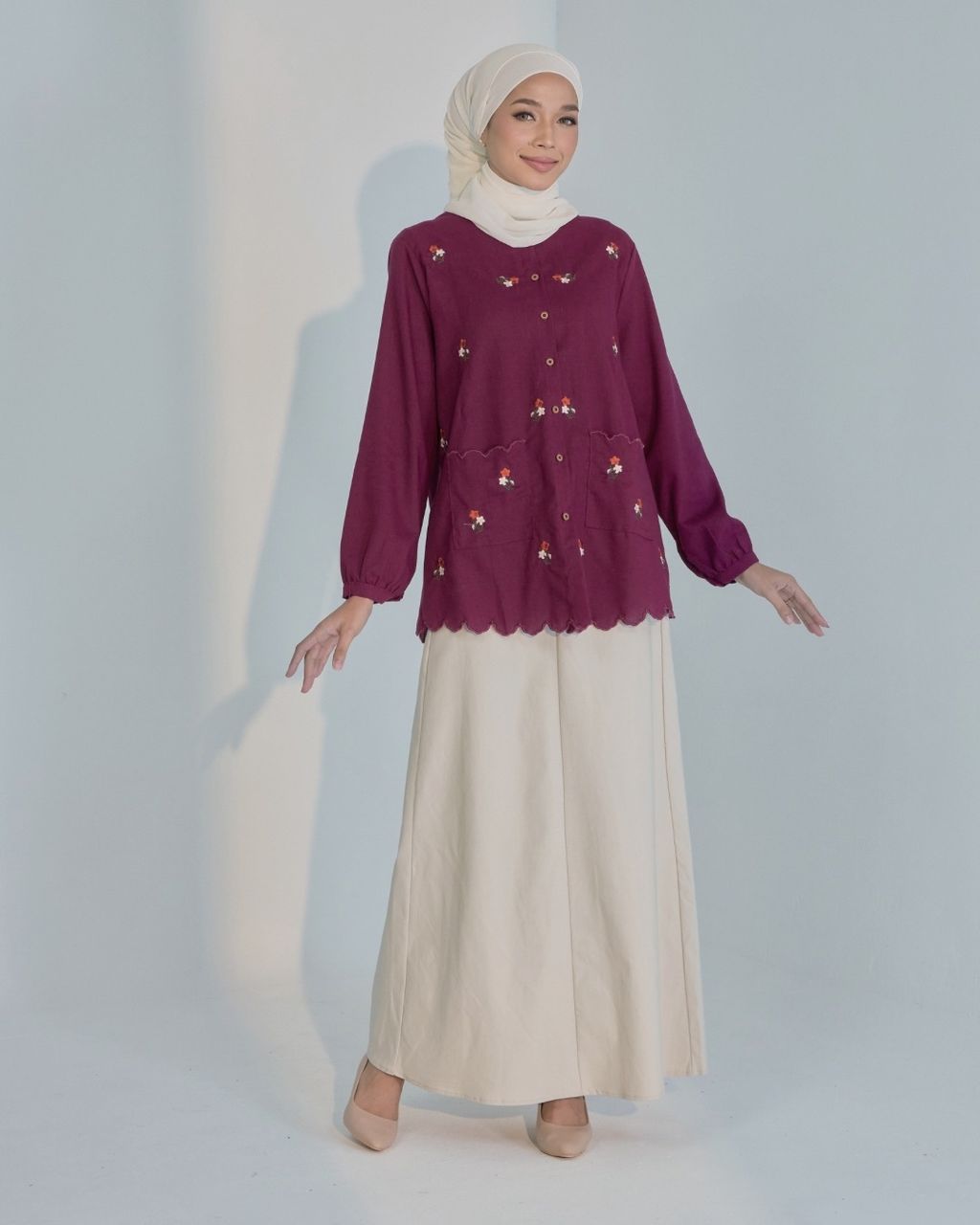 haura-wear-letty-blouse-lengan panjang-kemeja labuh-baju labuh-tunic-kaftan-midi-dress-blouse-shirt-long-sleeve-baju-muslimah-baju-perempuan-shirt-blouse-baju (14)