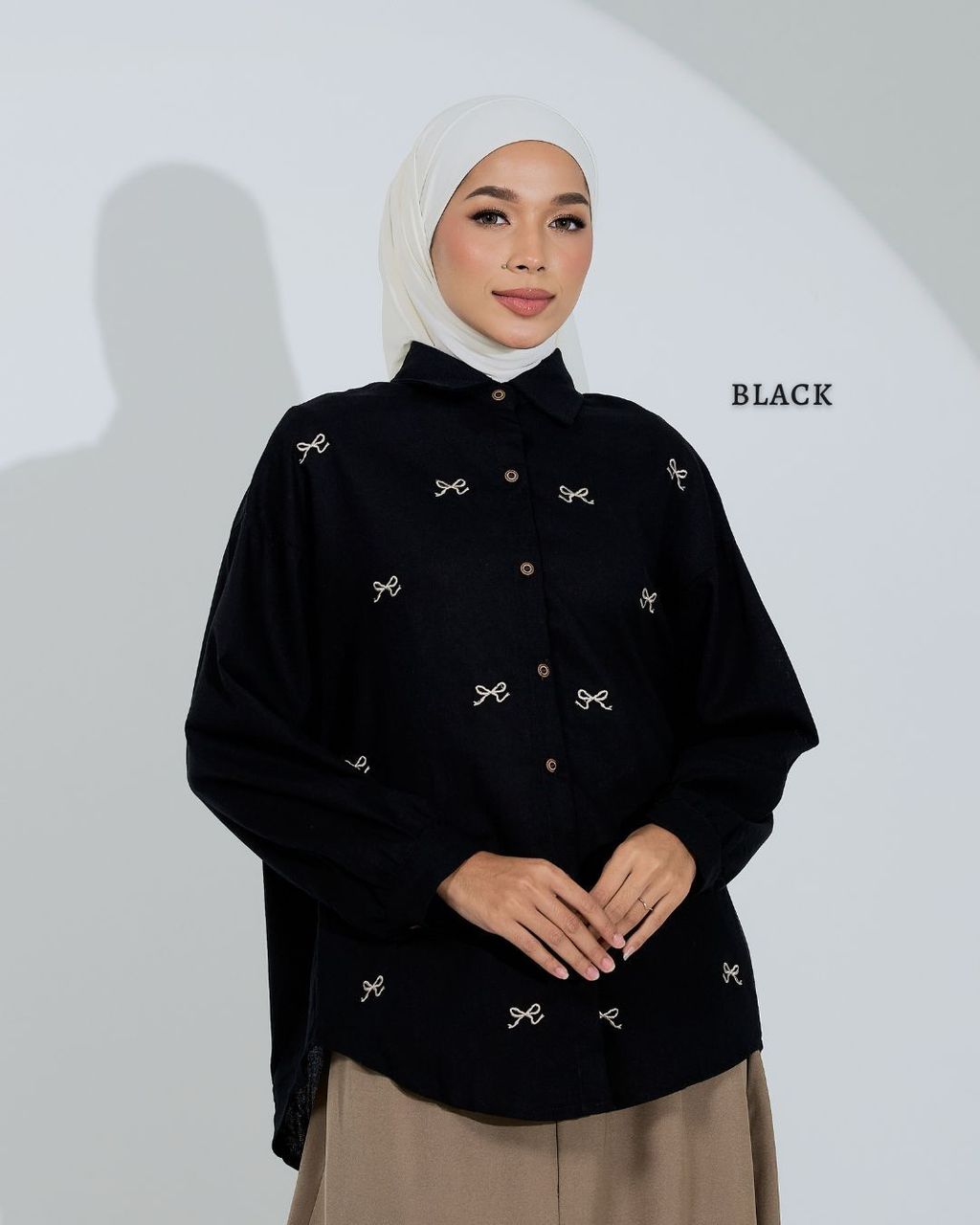 haura-wear-dyna-blouse-lengan panjang-kemeja labuh-baju labuh-tunic-kaftan-midi-dress-blouse-shirt-long-sleeve-baju-muslimah-baju-perempuan-shirt-blouse-baju (1)