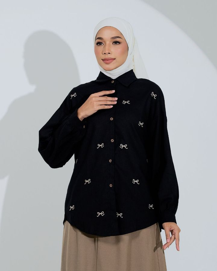 haura-wear-dyna-blouse-lengan panjang-kemeja labuh-baju labuh-tunic-kaftan-midi-dress-blouse-shirt-long-sleeve-baju-muslimah-baju-perempuan-shirt-blouse-baju (2)