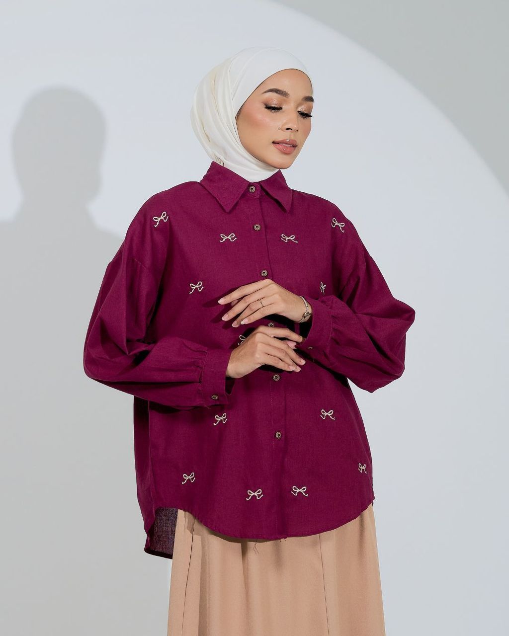 haura-wear-dyna-blouse-lengan panjang-kemeja labuh-baju labuh-tunic-kaftan-midi-dress-blouse-shirt-long-sleeve-baju-muslimah-baju-perempuan-shirt-blouse-baju (14)