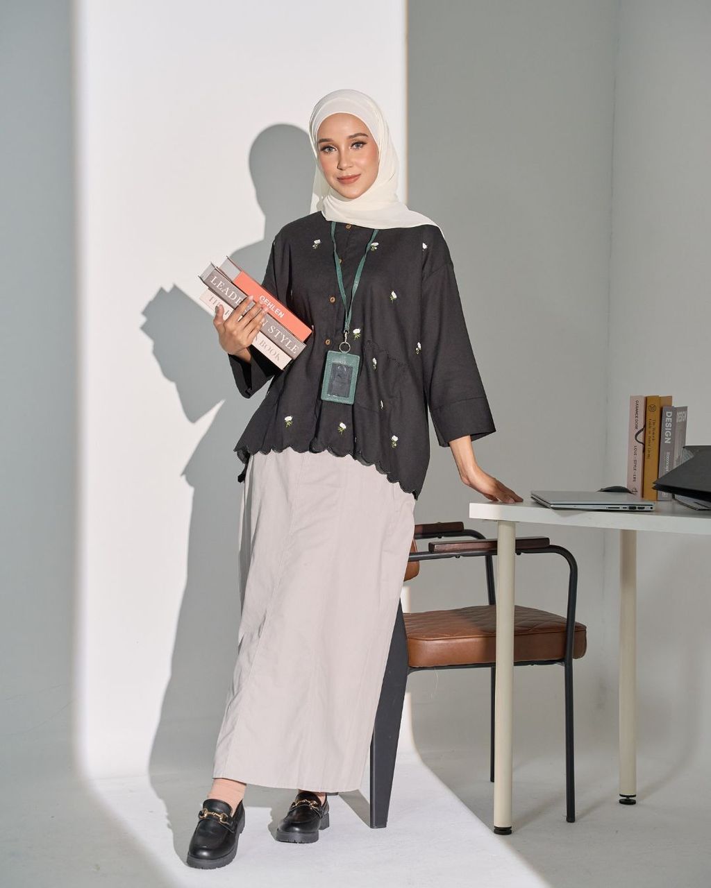 haura-wear-leia-blouse-lengan panjang-kemeja labuh-baju labuh-tunic-kaftan-midi-dress-blouse-shirt-long-sleeve-baju-muslimah-baju-perempuan-shirt-blouse-baju (4)