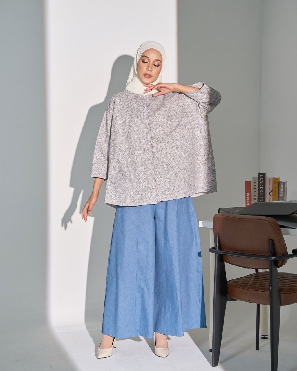 haura-wear-chamile-blouse-lengan panjang-kemeja labuh-baju labuh-tunic-kaftan-midi-dress-blouse-shirt-long-sleeve-baju-muslimah-baju-perempuan-shirt-blouse-baju (3)